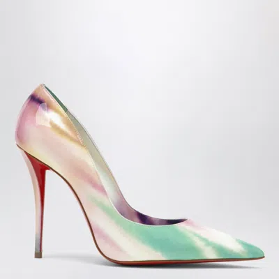 Christian Louboutin Miss Z Pumps In Tie-dye Patent Calf Leather In Black