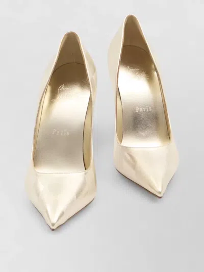 Christian Louboutin Miss Z Pumps Laminated Lamb Leather Stiletto In Neutral