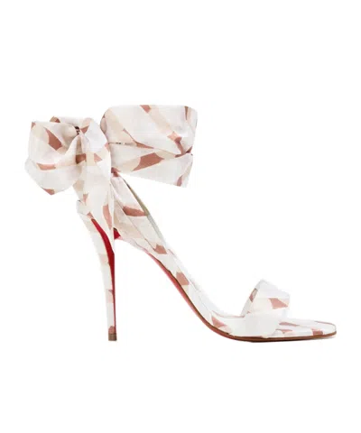 Christian Louboutin Miss Z Sandal Du Desert High Heel Sandals In White