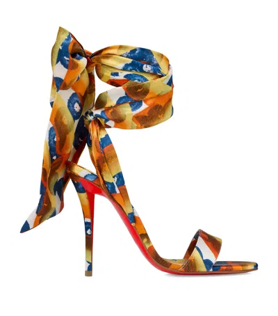 Christian Louboutin Miss Z Sandale Du Désert Silk Sandals 100