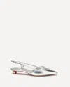 Christian Louboutin Miss Z Slingina 25 In Silver