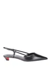 Christian Louboutin Slingback Pumps With Pointed Toe Design In Black