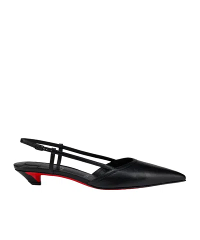 CHRISTIAN LOUBOUTIN 25MM MISS Z LEATHER POINTED-TOE PUMPS