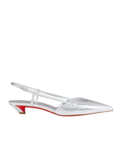 Christian Louboutin Miss Z Slingina In Silver