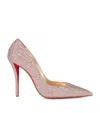 Christian Louboutin Miss Z Strass Pumps 100 In Pink