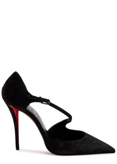 CHRISTIAN LOUBOUTIN CHRISTIAN LOUBOUTIN MISS ZIGGYTA 100 SUEDE PUMPS