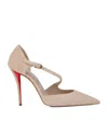 Christian Louboutin Miss Ziggyta Pumps 100 In Neutral