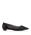 Christian Louboutin Mizz Z Degrastrass Ballet Flats In Black