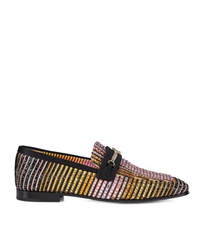 Christian Louboutin Mj Moc Aftersun Embellished Loafers In Multi