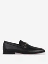 Christian Louboutin Logo-embellished Leather Loafers In Black