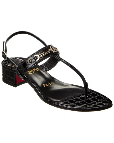 Christian Louboutin Mj Thong Sandal In Black