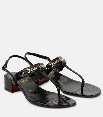 Christian Louboutin Mj Thong Sandal In Black