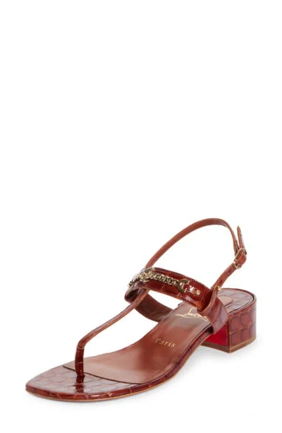 Christian Louboutin Mj Thong Sandal In Brown