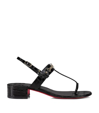 Christian Louboutin Mj Thong Sandal In Black