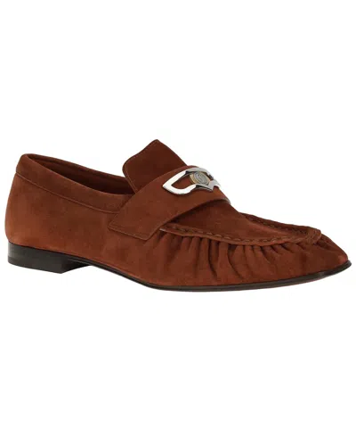 Christian Louboutin Mocallista Leather Loafer In Burgundy