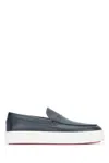 Christian Louboutin Men Paqueboat Flat Calf Graine In Blue