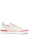 Christian Louboutin Monogram Jacquard Contrasting Trim Logo Sneakers