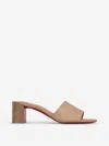 Christian Louboutin Open Toe Muller Shoes In Beige