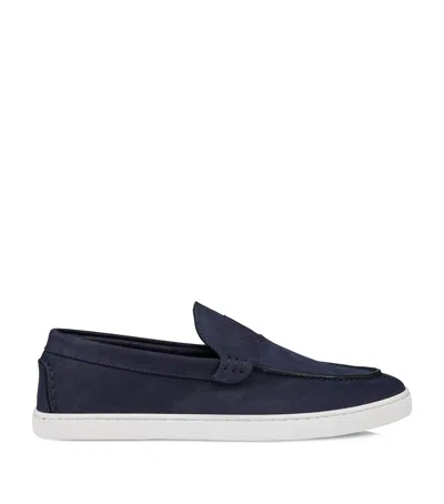 Christian Louboutin Moonboat Leather Boat Shoes