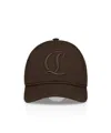 Christian Louboutin Mooncrest Ac Baseball Cap In Brown
