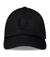 Christian Louboutin Mens Black Mooncrest Cotton-canvas Baseball Cap Xs In Black