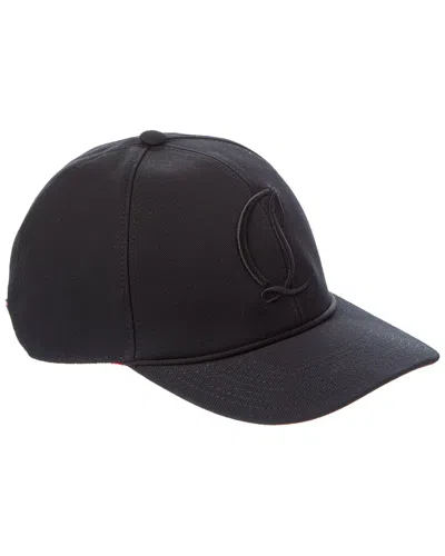Christian Louboutin Mooncrest Baseball Cap In Black