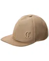 Christian Louboutin Mooncrest Baseball Cap In Brown
