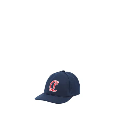 Christian Louboutin Mooncrest Baseball Cap In Blue