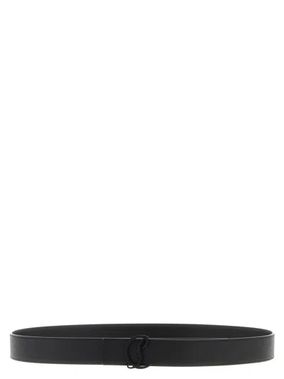 CHRISTIAN LOUBOUTIN MOONCREST BELTS BLACK