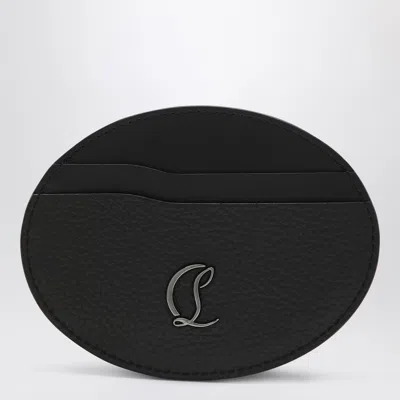Christian Louboutin Mooncrest Black Circular Card Holder