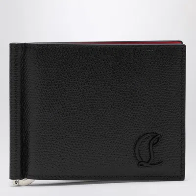 Christian Louboutin Mooncrest Black Leather Card Holder Men