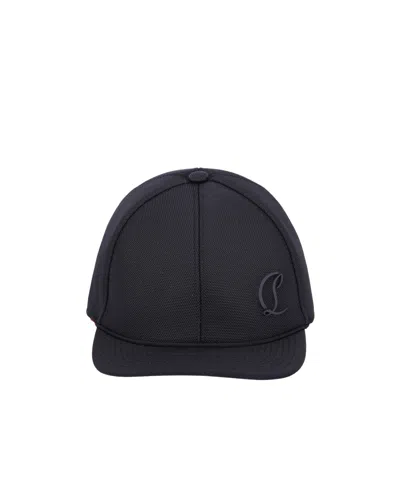 Christian Louboutin Mooncrest Cap In Black