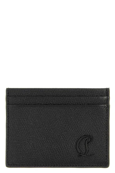 Christian Louboutin 'mooncrest' Card Holder In Black