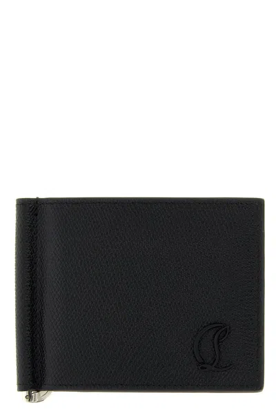 Christian Louboutin 'mooncrest' Card Holder In Black
