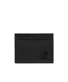 Christian Louboutin Mens Black Mooncrest Leather Card Holder In Black