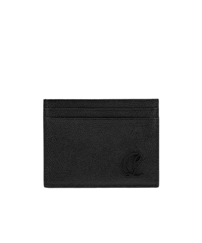 Christian Louboutin Mooncrest Card Holder In Black