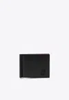 Christian Louboutin Mooncrest Calfskin Bifold Wallet With Money Clip In Black