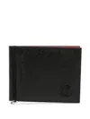 Christian Louboutin Mooncrest Calfskin Bifold Wallet With Money Clip In Black