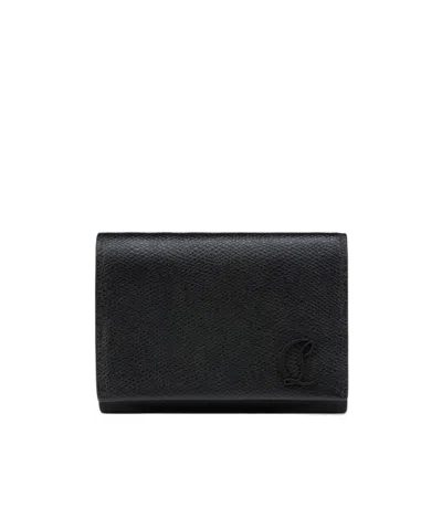 Christian Louboutin Mooncrest Trifold Wallet In Black