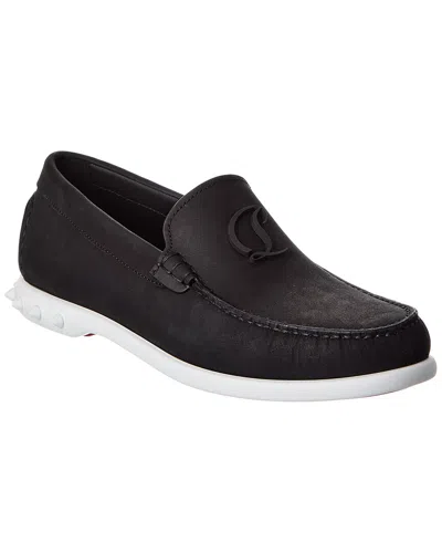 Christian Louboutin Moonkel Leather Loafer In Black
