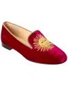 Christian Louboutin Morning Sakouette Velvet Loafer In Purple