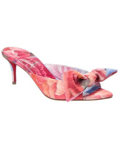 Christian Louboutin Mulazee 60 Canvas Sandal In Pink