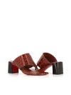 Christian Louboutin Mule Cl Tong Amule 55 In Leather