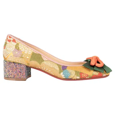 Pre-owned Christian Louboutin Multicolor 2017 Dolly Dola 35 Pumps Shoes 39 Fit 38.5 In Sand