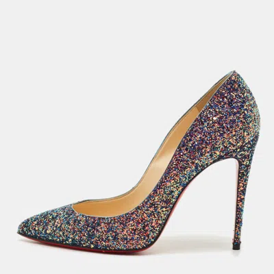 Pre-owned Christian Louboutin Multicolor Glitter So Kate Pumps Size 39