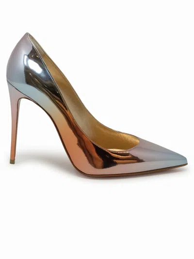 Christian Louboutin Multicolor Leather Kate 100 Pumps In Grey