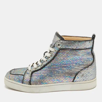 Pre-owned Christian Louboutin Multicolor Leather Rantus Orlato Trainers Size 40