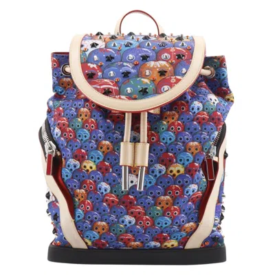 Pre-owned Christian Louboutin Multi-color Nylon Leather Backpack ()