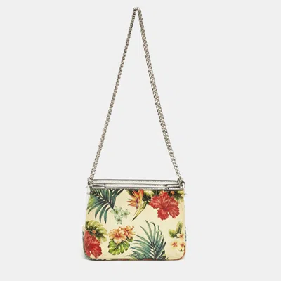 Pre-owned Christian Louboutin Multicolor Printed Patent Leather Triloubi Chain Shoulder Bag