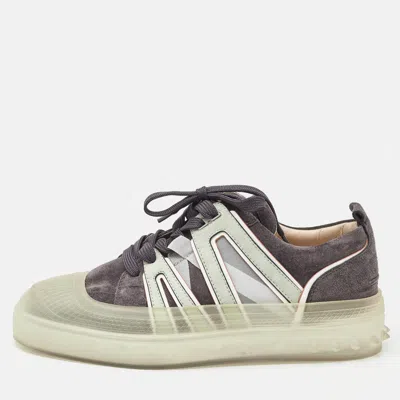 Pre-owned Christian Louboutin Multicolor Suede And Rubber Vida Viva Sneakers Size 43